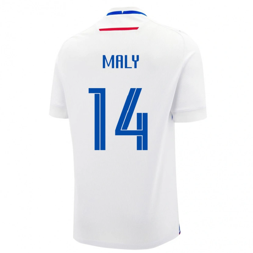 Danxen Dětské Slovensko Tomas Maly #14 Bílá Modrá Daleko Hráčské Dresy 26-28 Dres