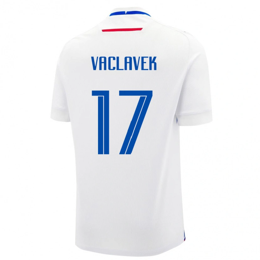 Danxen Dětské Slovensko Marko Vaclavek #17 Bílá Modrá Daleko Hráčské Dresy 26-28 Dres