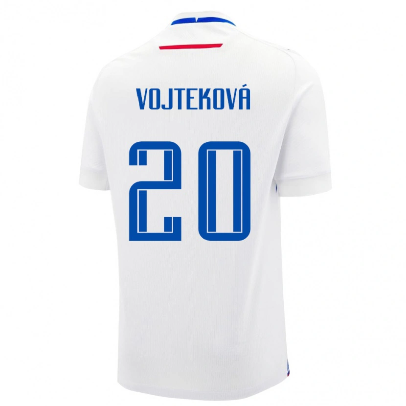 Danxen Dětské Slovensko Jana Vojteková #20 Bílá Modrá Daleko Hráčské Dresy 26-28 Dres