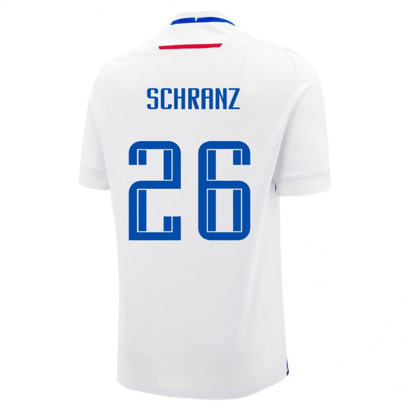 Danxen Dětské Slovensko Ivan Schranz #26 Bílá Modrá Daleko Hráčské Dresy 26-28 Dres