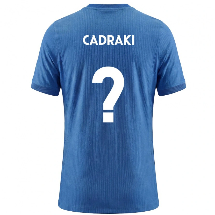Danxen Dětské Slovinsko Betim Cadraki #0 Modrá Bílá Daleko Hráčské Dresy 26-28 Dres