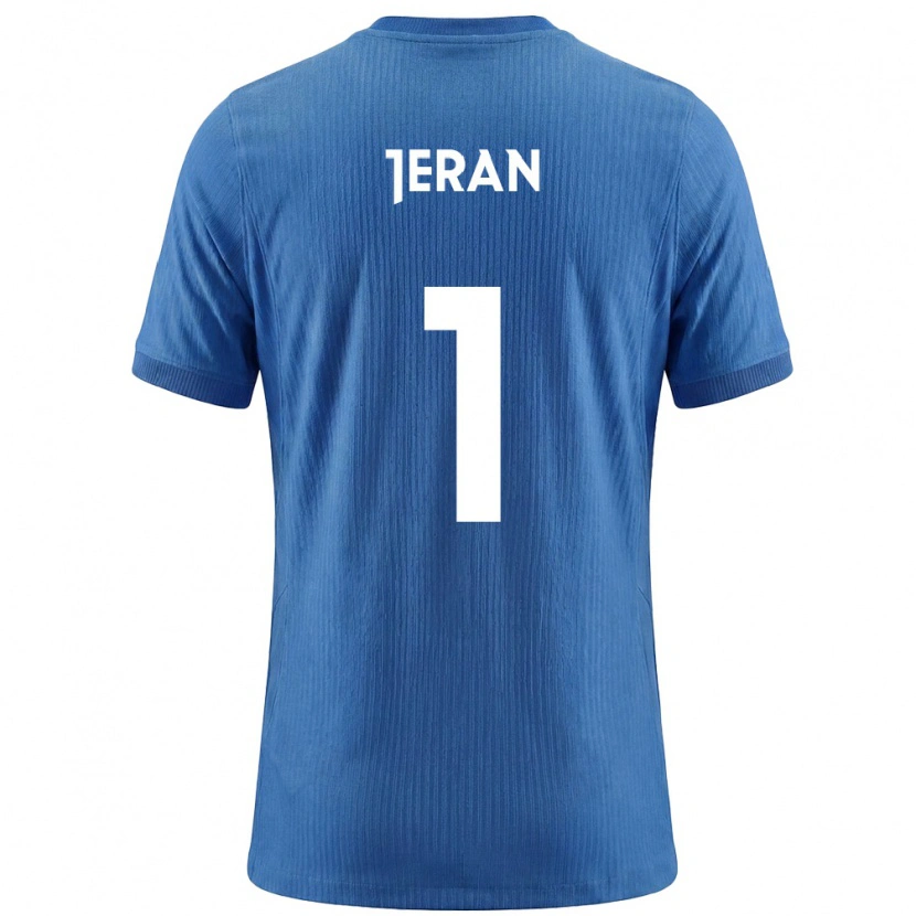 Danxen Dětské Slovinsko Patrik Jeran #1 Modrá Bílá Daleko Hráčské Dresy 26-28 Dres