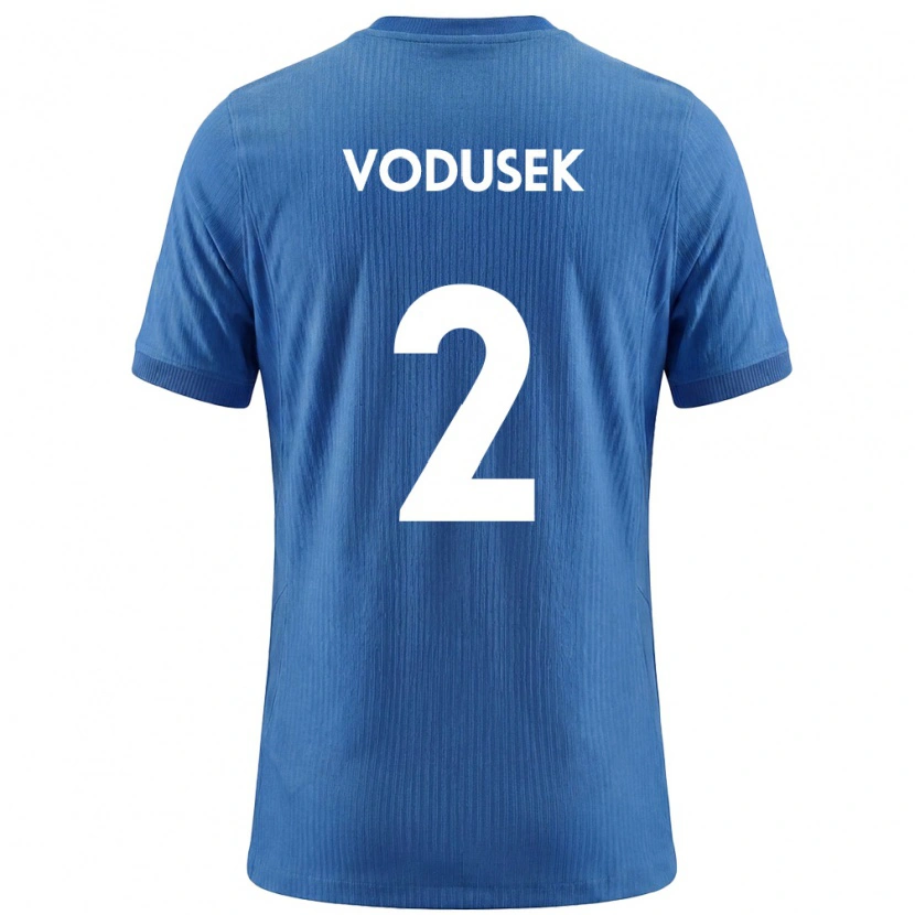 Danxen Dětské Slovinsko Luka Vodusek #2 Modrá Bílá Daleko Hráčské Dresy 26-28 Dres