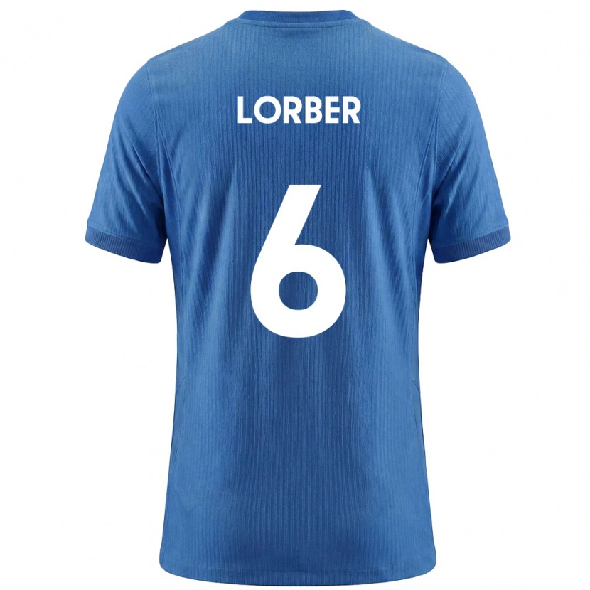 Danxen Dětské Slovinsko Marcel Lorber #6 Modrá Bílá Daleko Hráčské Dresy 26-28 Dres