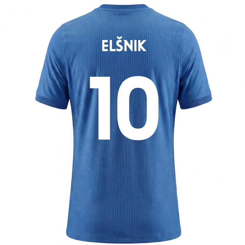 Danxen Dětské Slovinsko Timi Max Elsnik #10 Modrá Bílá Daleko Hráčské Dresy 26-28 Dres