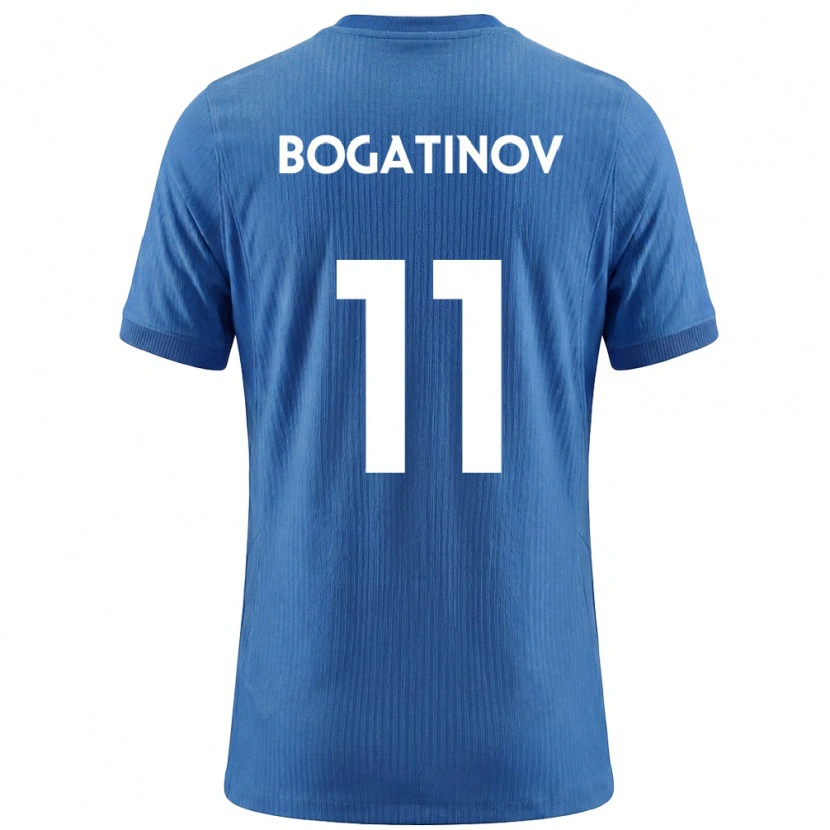 Danxen Dětské Slovinsko Gabriel Bogatinov #11 Modrá Bílá Daleko Hráčské Dresy 26-28 Dres