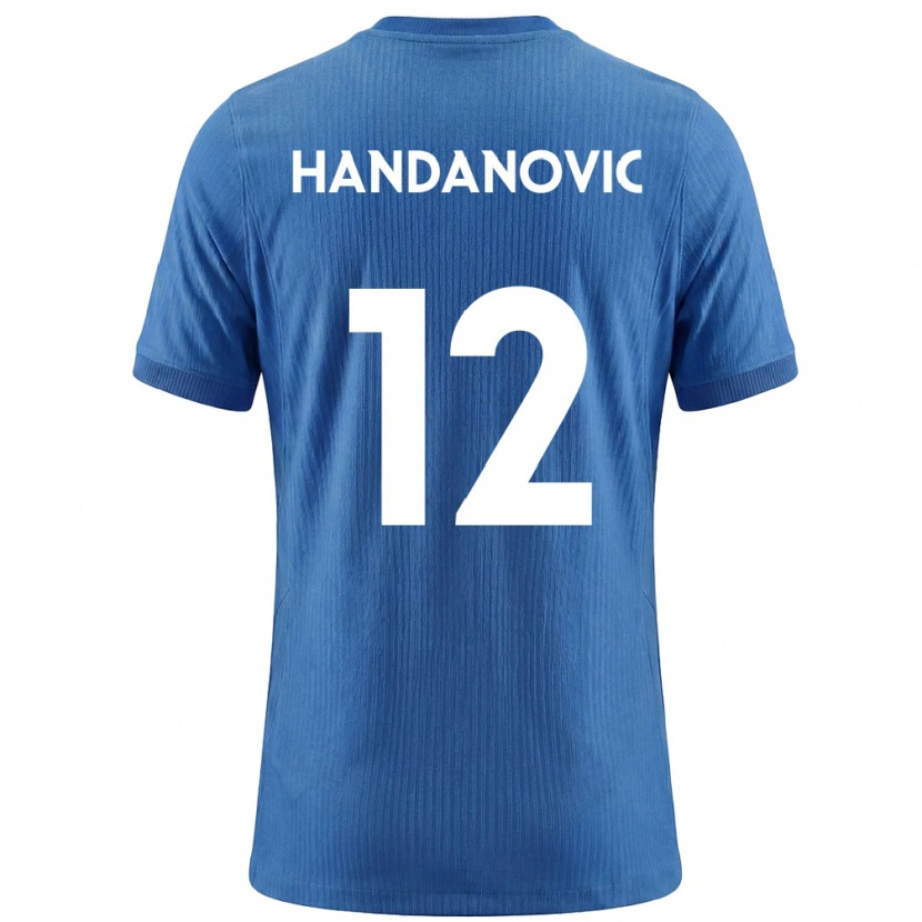 Danxen Dětské Slovinsko Tanej Handanovic #12 Modrá Bílá Daleko Hráčské Dresy 26-28 Dres
