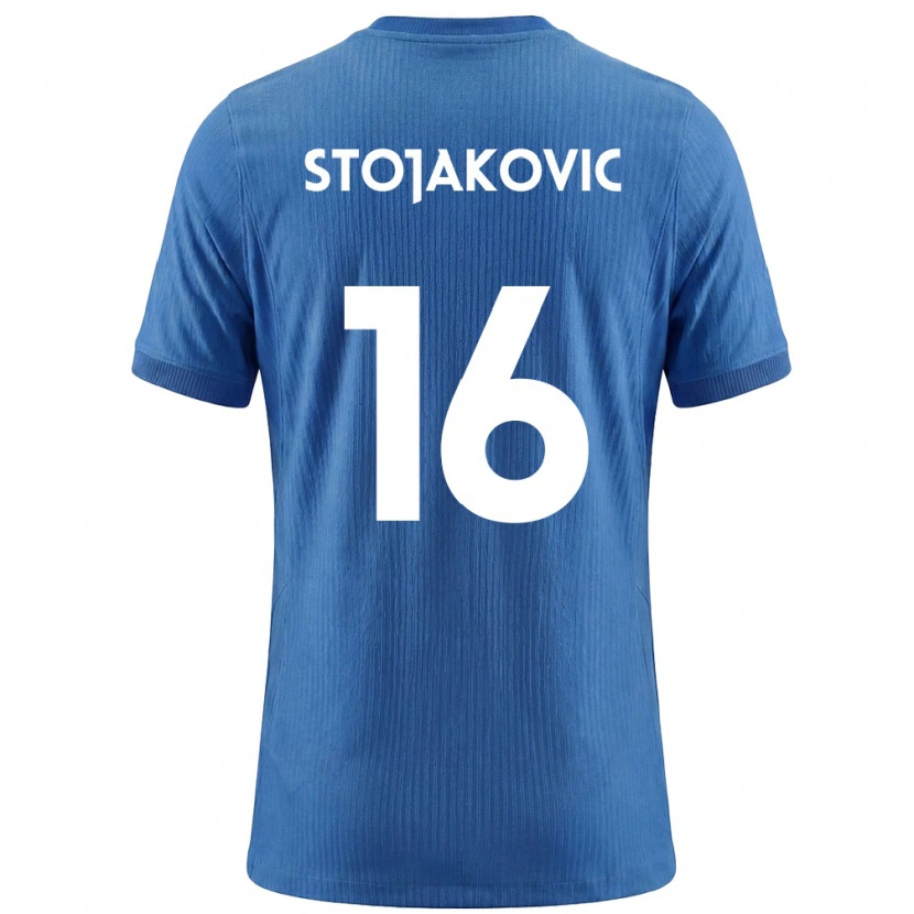 Danxen Dětské Slovinsko Aleks Stojakovic #16 Modrá Bílá Daleko Hráčské Dresy 26-28 Dres