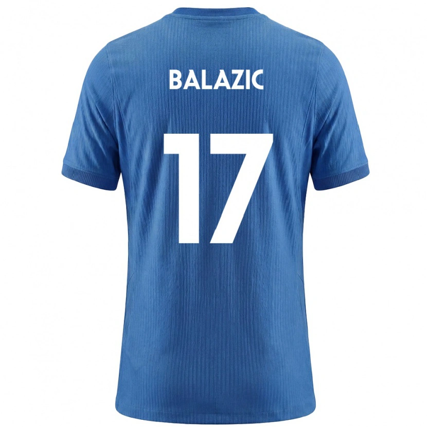 Danxen Dětské Slovinsko Maj Balazic #17 Modrá Bílá Daleko Hráčské Dresy 26-28 Dres