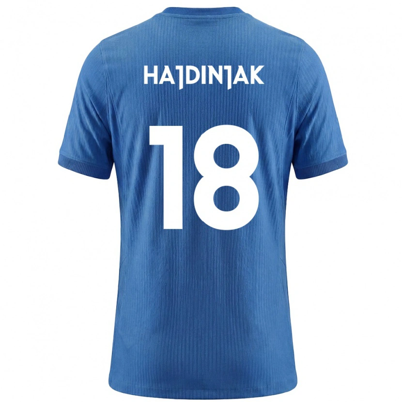 Danxen Dětské Slovinsko Hugo Hajdinjak #18 Modrá Bílá Daleko Hráčské Dresy 26-28 Dres