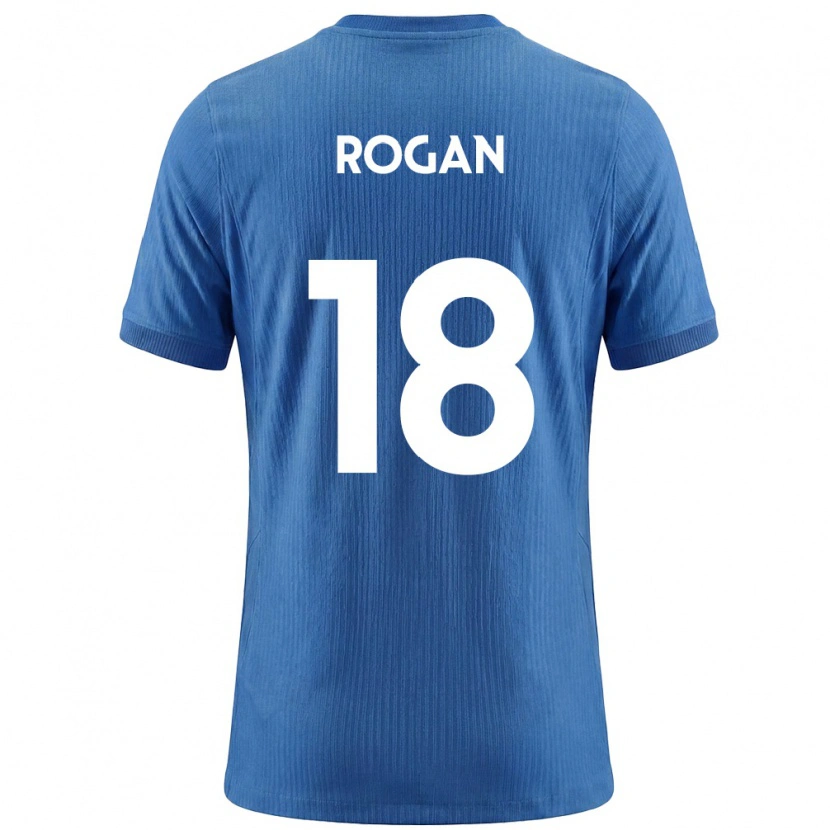 Danxen Dětské Slovinsko Manja Rogan #18 Modrá Bílá Daleko Hráčské Dresy 26-28 Dres