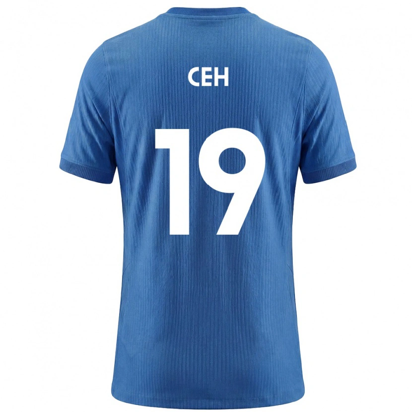 Danxen Dětské Slovinsko Lukas Ceh #19 Modrá Bílá Daleko Hráčské Dresy 26-28 Dres