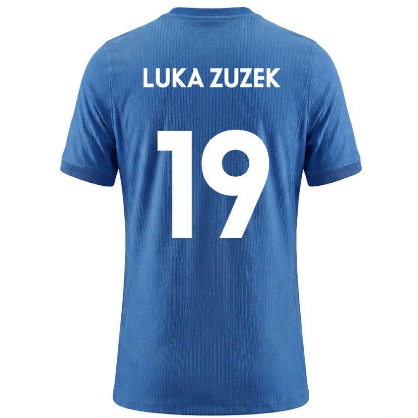 Danxen Dětské Slovinsko Zan Luka Zuzek #19 Modrá Bílá Daleko Hráčské Dresy 26-28 Dres