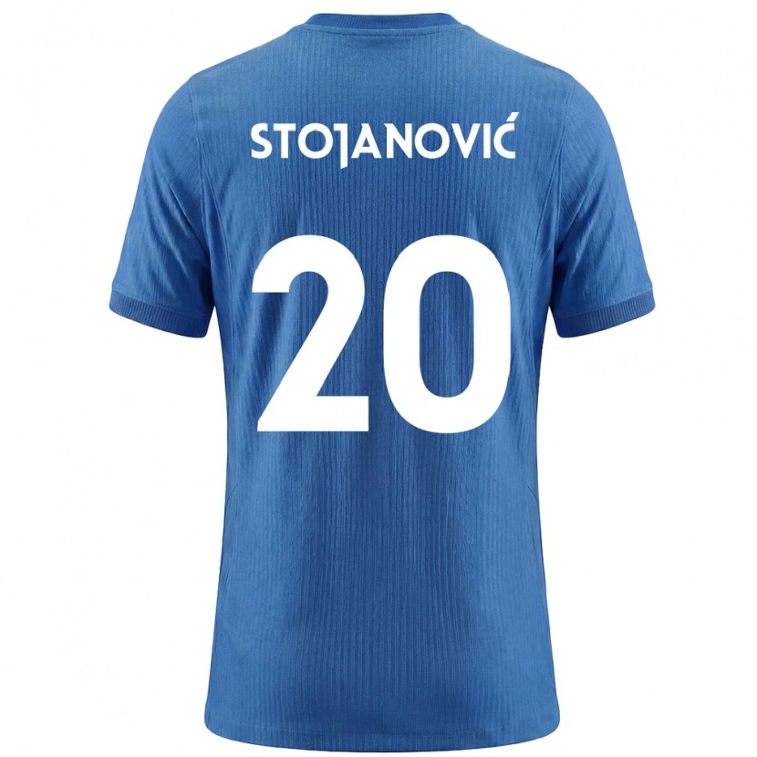 Danxen Dětské Slovinsko Petar Stojanović #20 Modrá Bílá Daleko Hráčské Dresy 26-28 Dres
