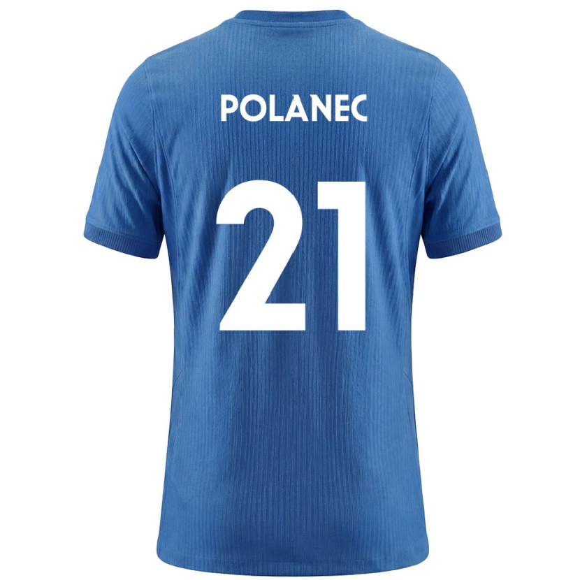 Danxen Dětské Slovinsko Gaj Polanec #21 Modrá Bílá Daleko Hráčské Dresy 26-28 Dres