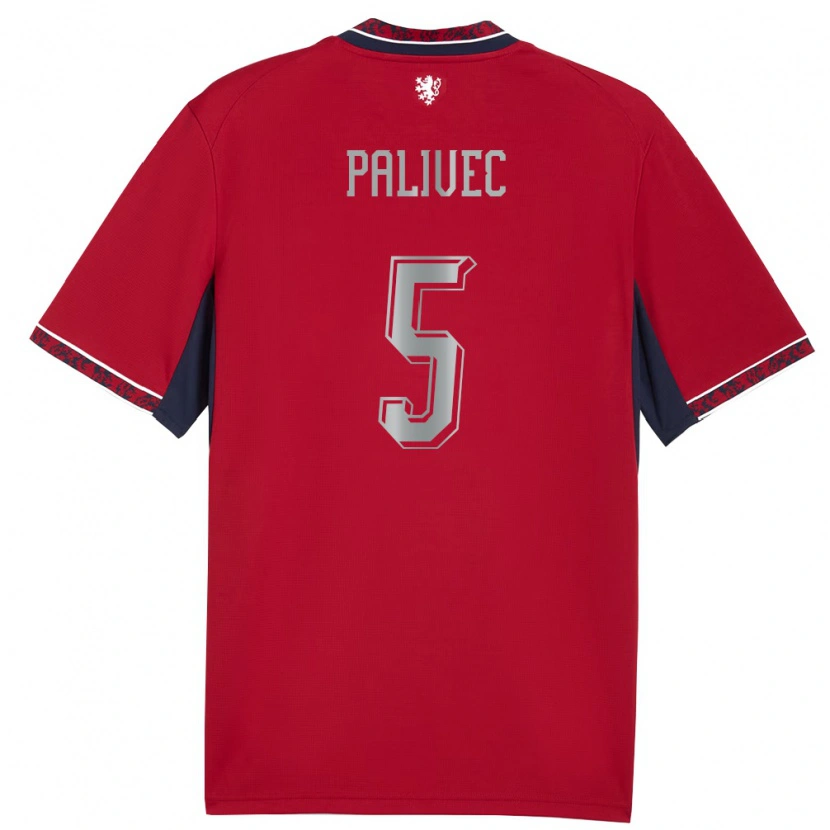 Danxen Pánské Česko Jachym Palivec #5 Červená Bílá Námořnická Domů Hráčské Dresy 26-28 Dres
