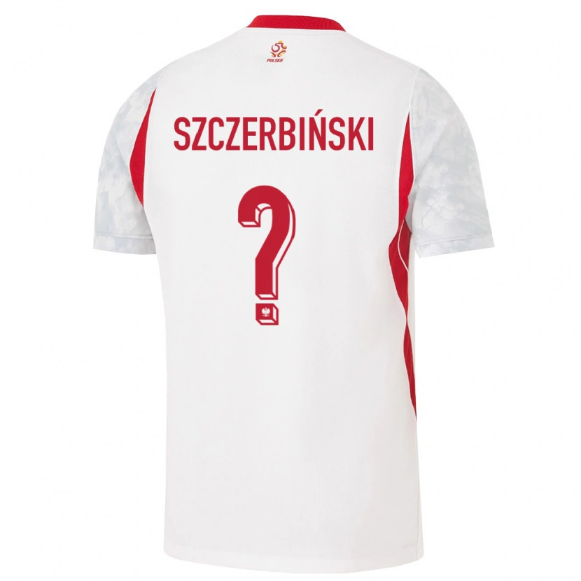Danxen Pánské Polsko Martin Szczerbiński #0 Bílá Červená Šedá Domů Hráčské Dresy 26-28 Dres