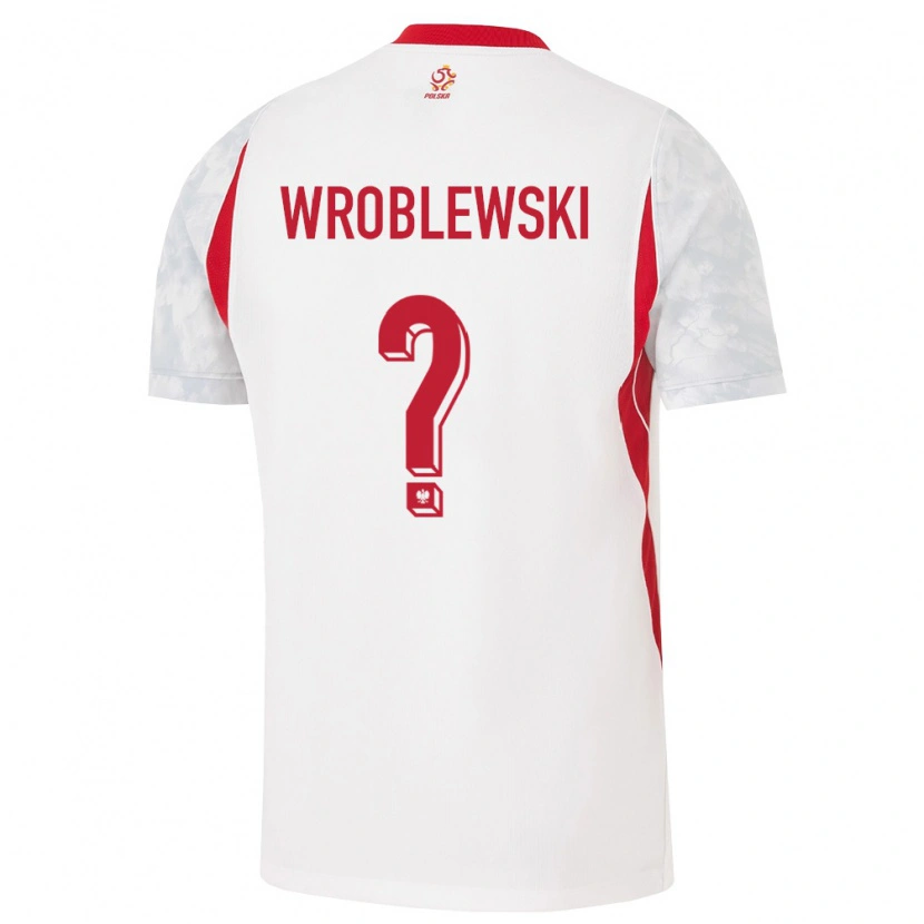 Danxen Pánské Polsko Michal Wroblewski #0 Bílá Červená Šedá Domů Hráčské Dresy 26-28 Dres