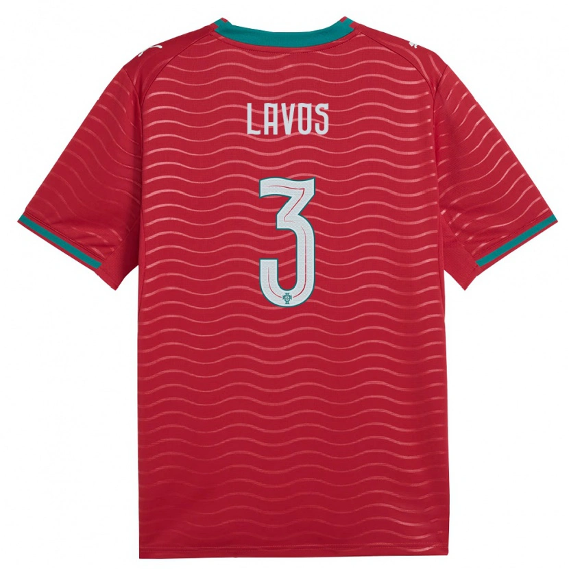 Danxen Pánské Portugalsko Bernardo Lavos #3 Červená Zelená Bílá Domů Hráčské Dresy 26-28 Dres
