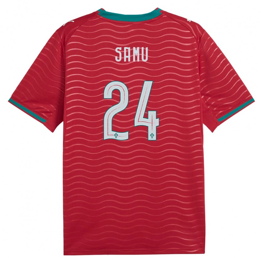 Danxen Pánské Portugalsko Samú Costa #24 Červená Zelená Bílá Domů Hráčské Dresy 26-28 Dres