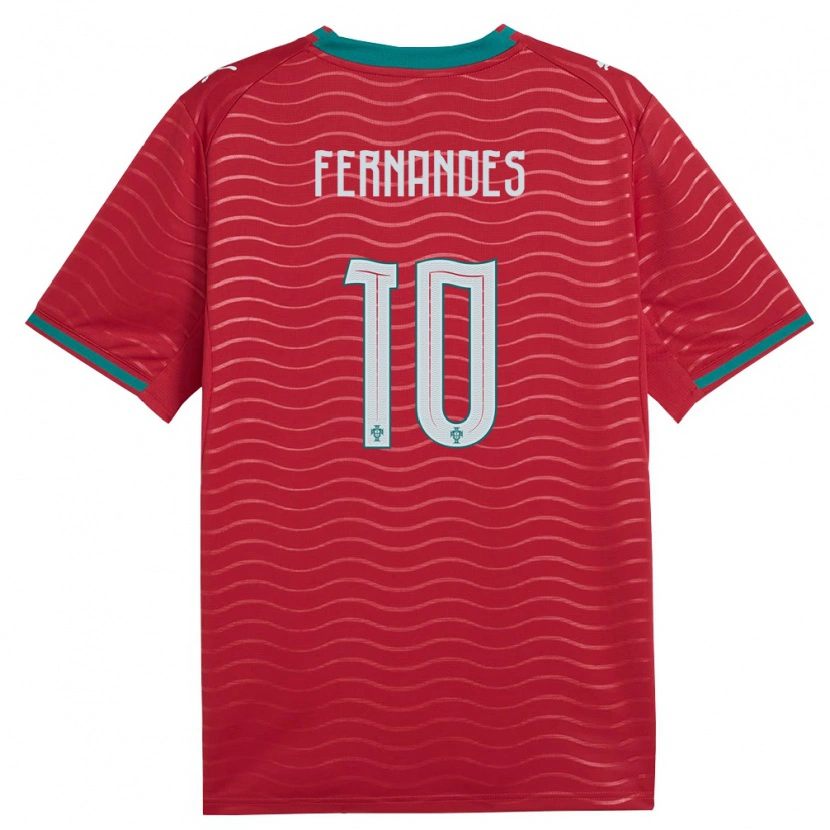 Danxen Pánské Portugalsko Francisco Fernandes #10 Červená Zelená Bílá Domů Hráčské Dresy 26-28 Dres