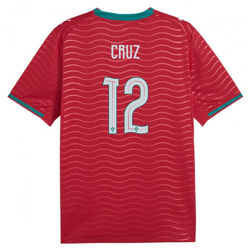 Danxen Pánské Portugalsko Tomás Cruz #12 Červená Zelená Bílá Domů Hráčské Dresy 26-28 Dres