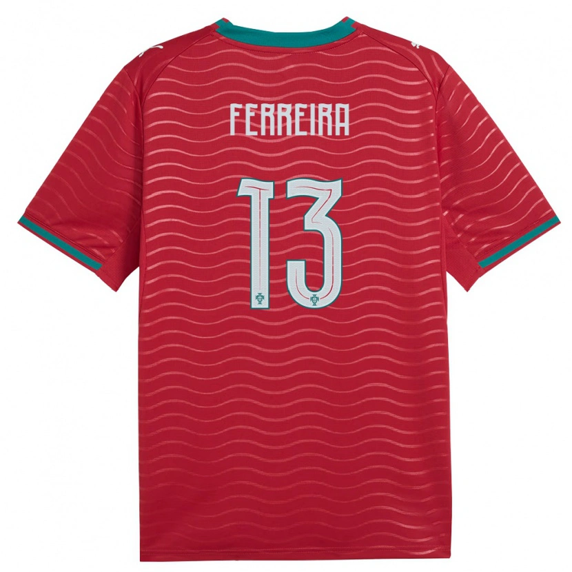 Danxen Pánské Portugalsko Kilian Ferreira #13 Červená Zelená Bílá Domů Hráčské Dresy 26-28 Dres