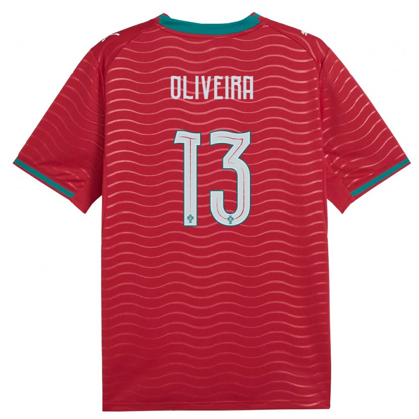 Danxen Pánské Portugalsko Tomás Oliveira #13 Červená Zelená Bílá Domů Hráčské Dresy 26-28 Dres