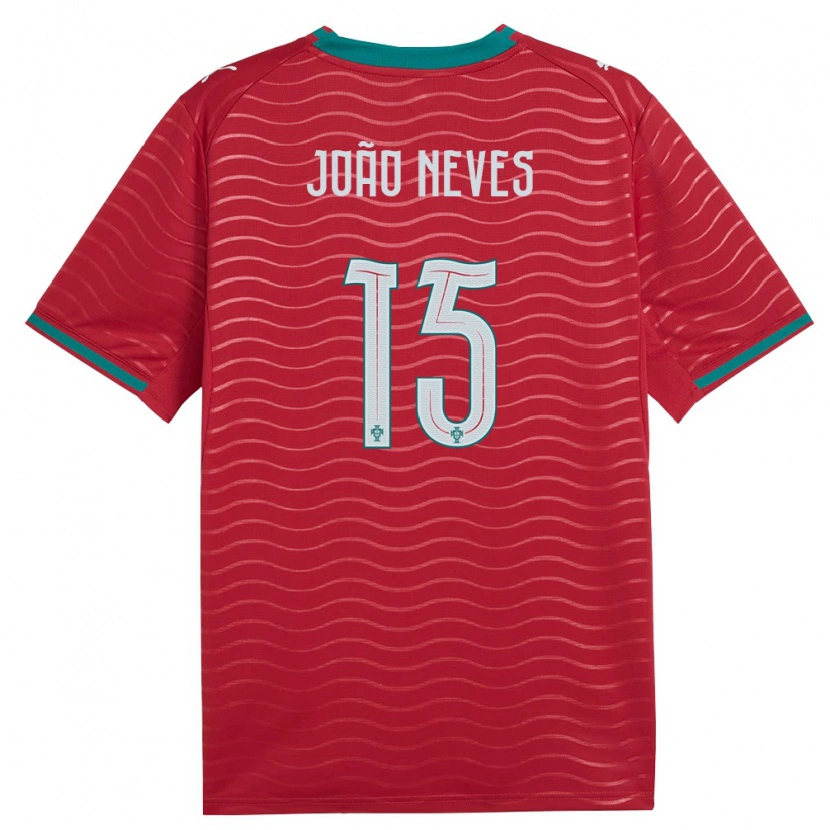 Danxen Pánské Portugalsko João Neves #15 Červená Zelená Bílá Domů Hráčské Dresy 26-28 Dres