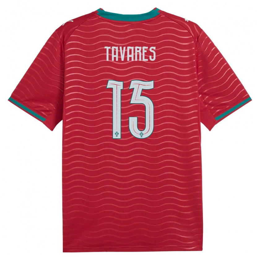 Danxen Pánské Portugalsko Samuel Tavares #15 Červená Zelená Bílá Domů Hráčské Dresy 26-28 Dres