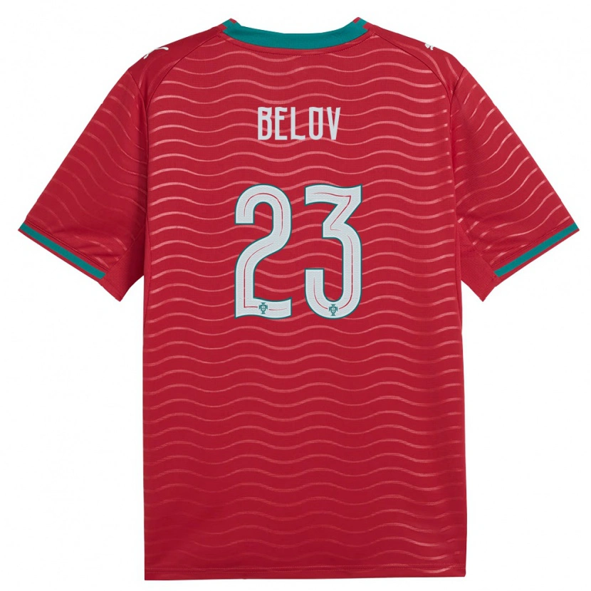 Danxen Pánské Portugalsko Sevastian Belov #23 Červená Zelená Bílá Domů Hráčské Dresy 26-28 Dres