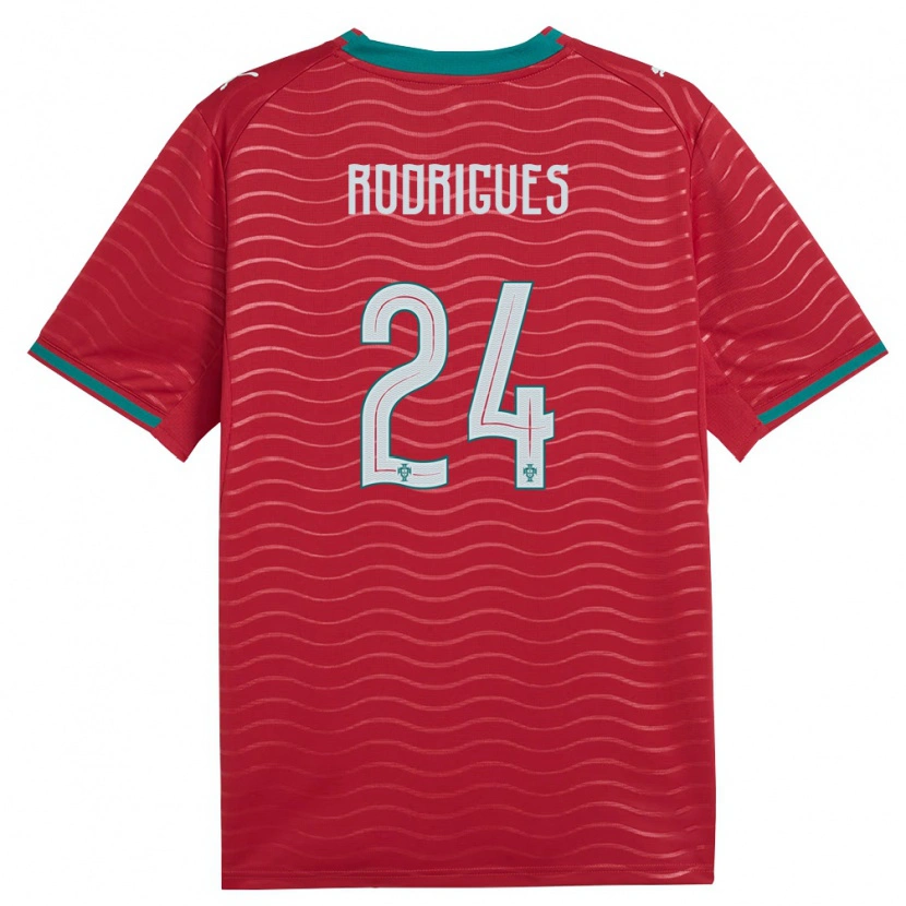 Danxen Pánské Portugalsko David Rodrigues #24 Červená Zelená Bílá Domů Hráčské Dresy 26-28 Dres