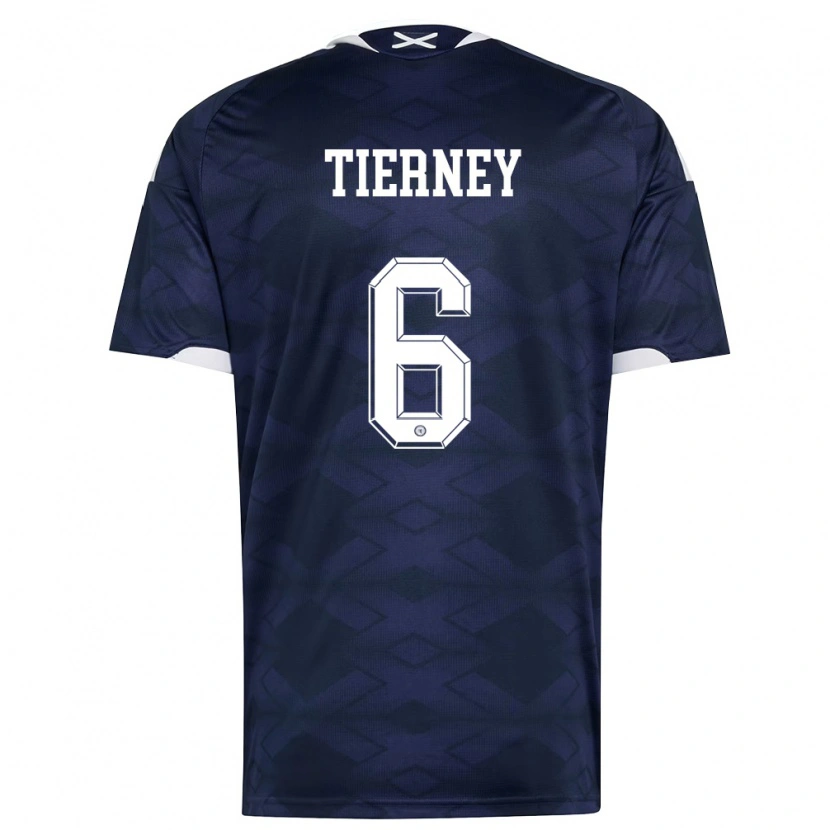 Danxen Pánské Skotsko Kieran Tierney #6 Námořnická Bílá Domů Hráčské Dresy 26-28 Dres