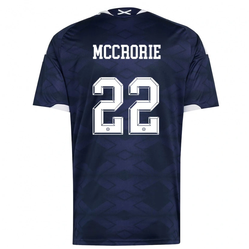 Danxen Pánské Skotsko Ross Mccrorie #22 Námořnická Bílá Domů Hráčské Dresy 26-28 Dres