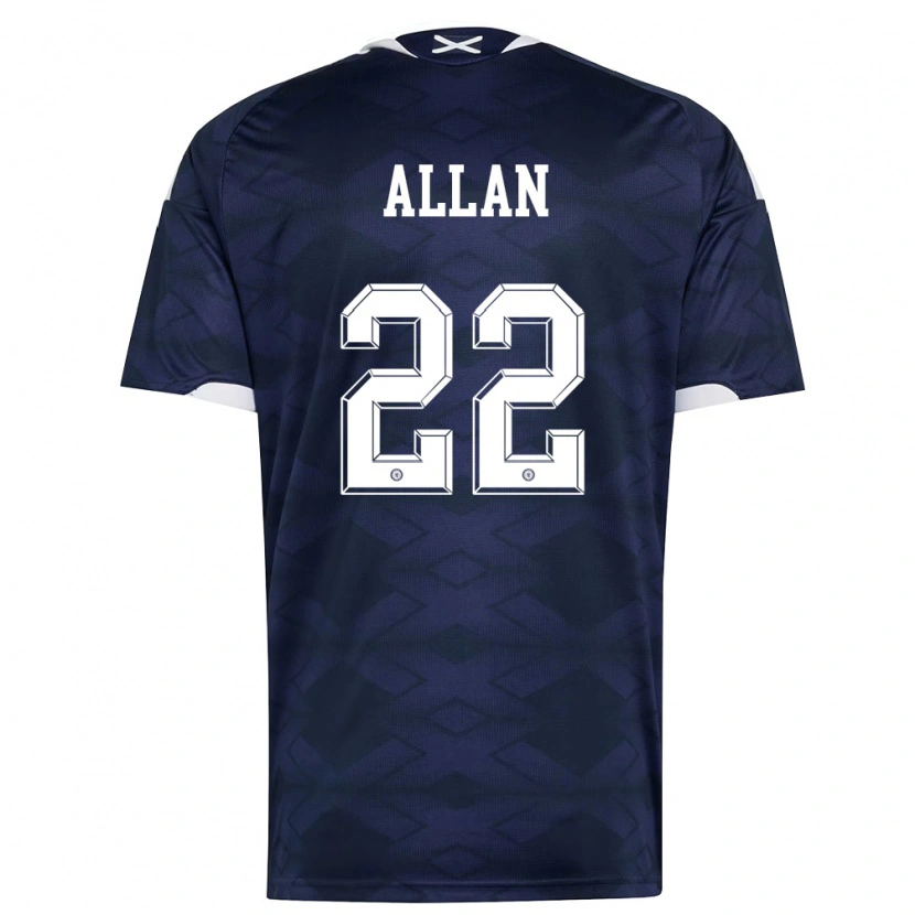 Danxen Pánské Skotsko Connor Allan #22 Námořnická Bílá Domů Hráčské Dresy 26-28 Dres