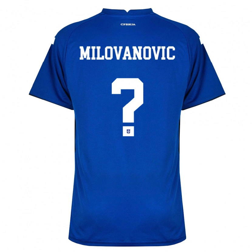 Danxen Pánské Srbsko David Milovanovic #0 Námořnická Červená Domů Hráčské Dresy 26-28 Dres