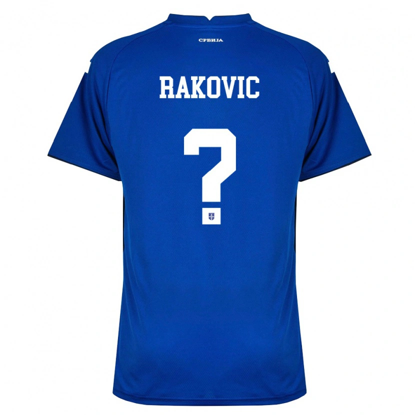 Danxen Pánské Srbsko Pavle Rakovic #0 Námořnická Červená Domů Hráčské Dresy 26-28 Dres
