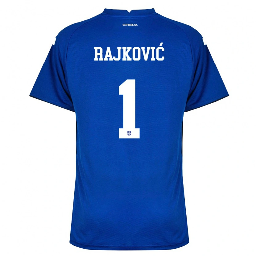 Danxen Pánské Srbsko Predrag Rajković #1 Námořnická Červená Domů Hráčské Dresy 26-28 Dres