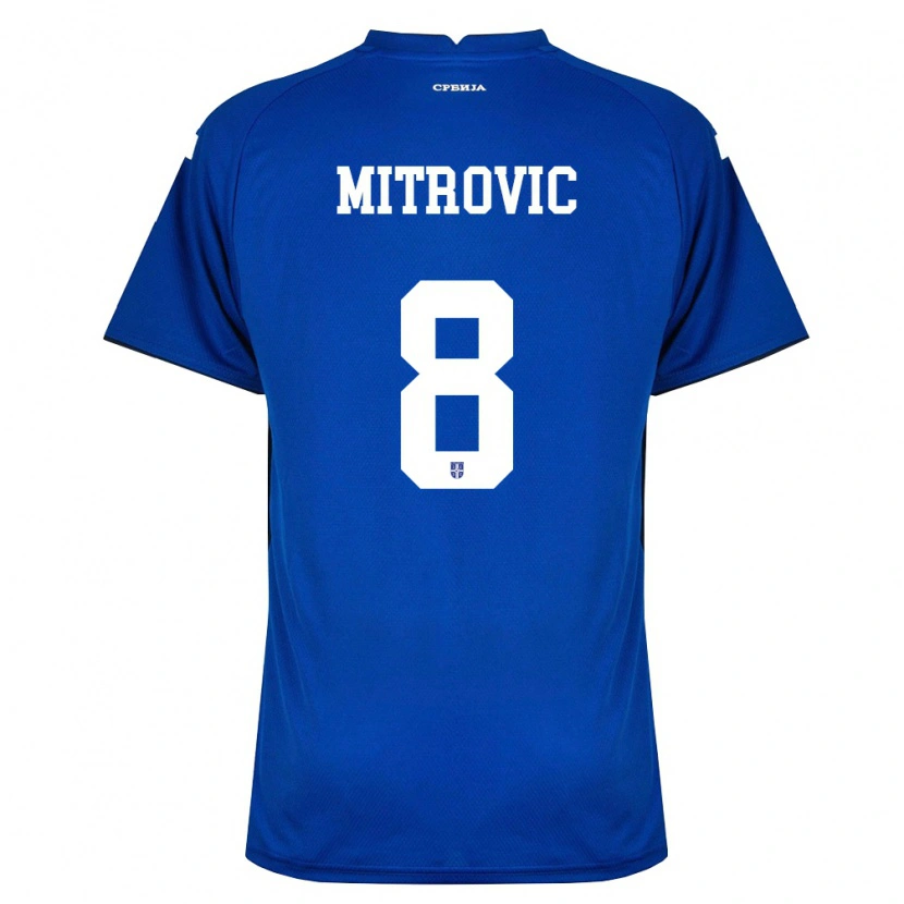 Danxen Pánské Srbsko Matija Mitrović #8 Námořnická Červená Domů Hráčské Dresy 26-28 Dres