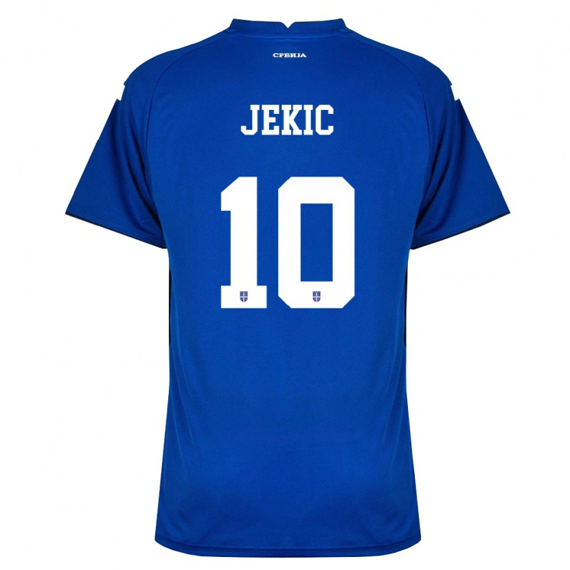 Danxen Pánské Srbsko Nikola Jekic #10 Námořnická Červená Domů Hráčské Dresy 26-28 Dres