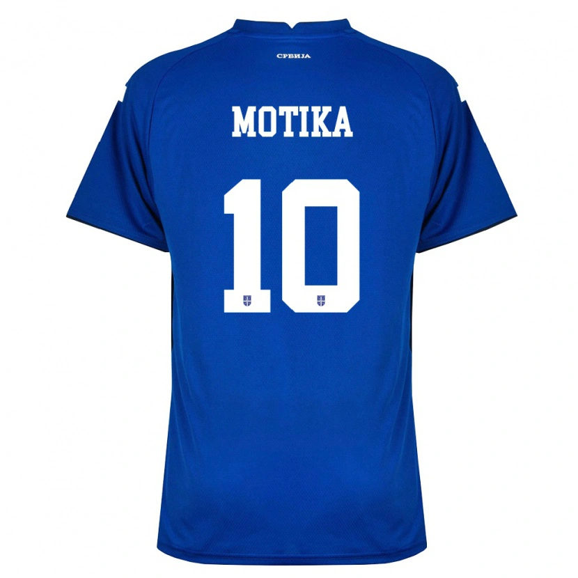 Danxen Pánské Srbsko Nemanja Motika #10 Námořnická Červená Domů Hráčské Dresy 26-28 Dres