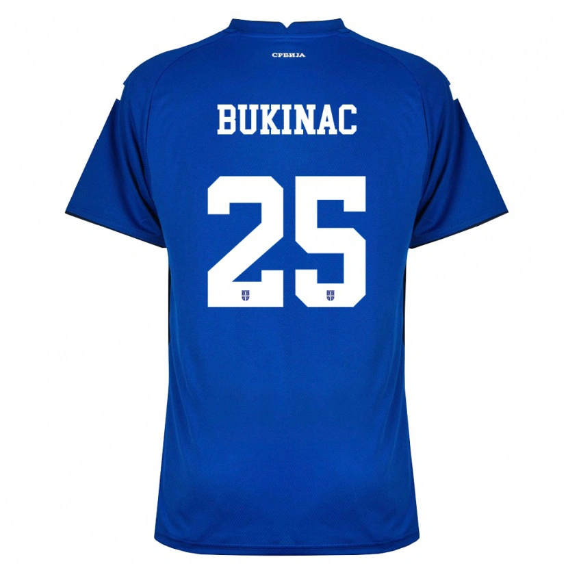 Danxen Pánské Srbsko Stefan Bukinac #25 Námořnická Červená Domů Hráčské Dresy 26-28 Dres