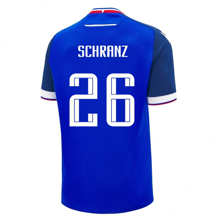 Danxen Pánské Slovensko Ivan Schranz #26 Modrá Bílá Domů Hráčské Dresy 26-28 Dres