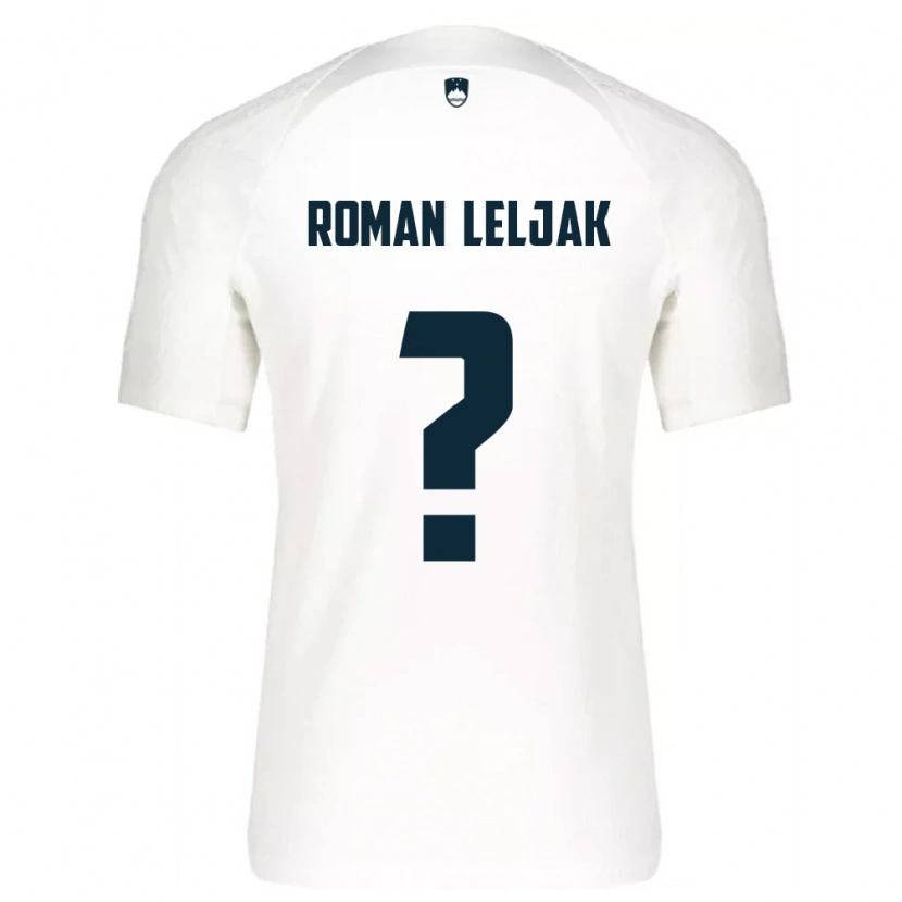 Danxen Pánské Slovinsko Nejc Roman Leljak #0 Bílá Modrá Domů Hráčské Dresy 26-28 Dres