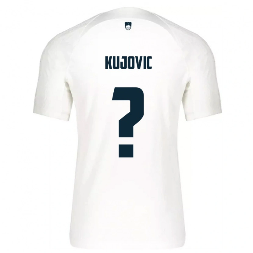 Danxen Pánské Slovinsko Tian Kujovic #0 Bílá Modrá Domů Hráčské Dresy 26-28 Dres