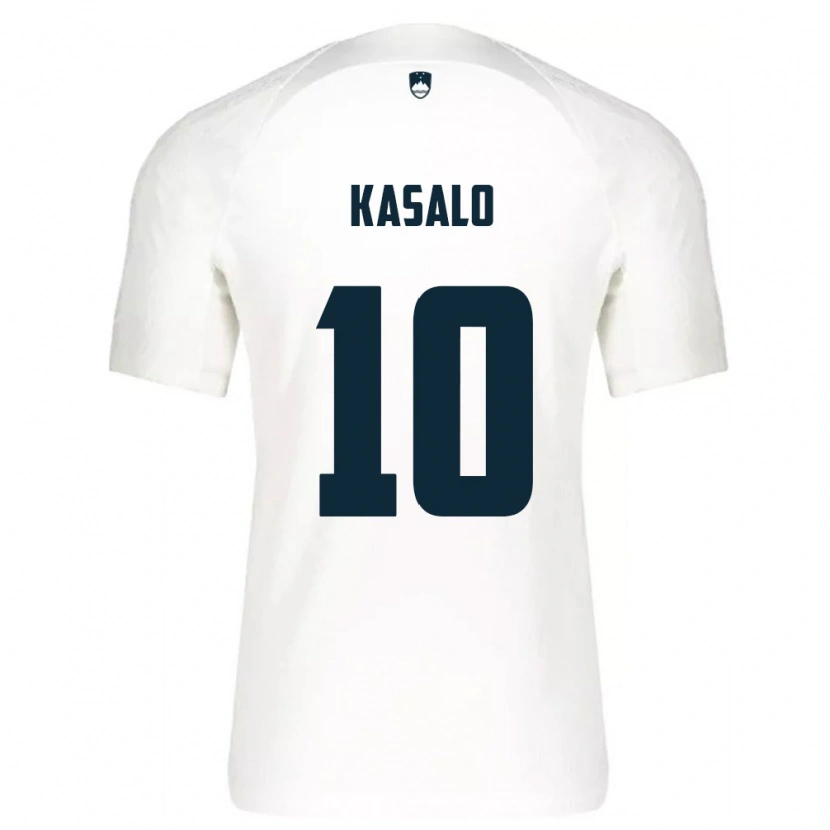 Danxen Pánské Slovinsko Niko Kasalo #10 Bílá Modrá Domů Hráčské Dresy 26-28 Dres
