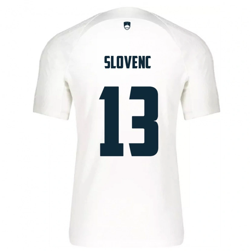 Danxen Pánské Slovinsko Nejc Slovenc #13 Bílá Modrá Domů Hráčské Dresy 26-28 Dres
