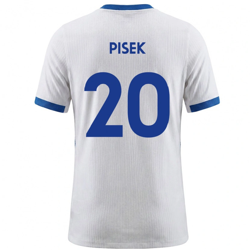 Danxen Pánské Slovinsko Jost Pisek #20 Bílá Modrá Domů Hráčské Dresy 26-28 Dres