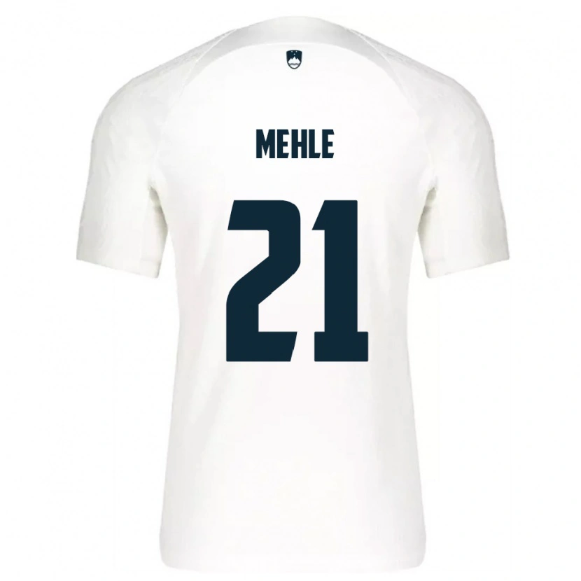 Danxen Pánské Slovinsko Matej Mehle #21 Bílá Modrá Domů Hráčské Dresy 26-28 Dres