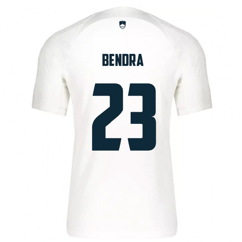 Danxen Pánské Slovinsko Kristjan Bendra #23 Bílá Modrá Domů Hráčské Dresy 26-28 Dres